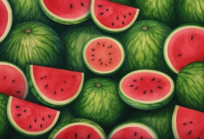 红绿色手绘纹理清晰壁纸西瓜夏日插画背景,插画/手绘图,插画/手绘图库,插画/手绘图下载,插画/手绘